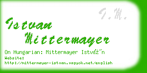 istvan mittermayer business card